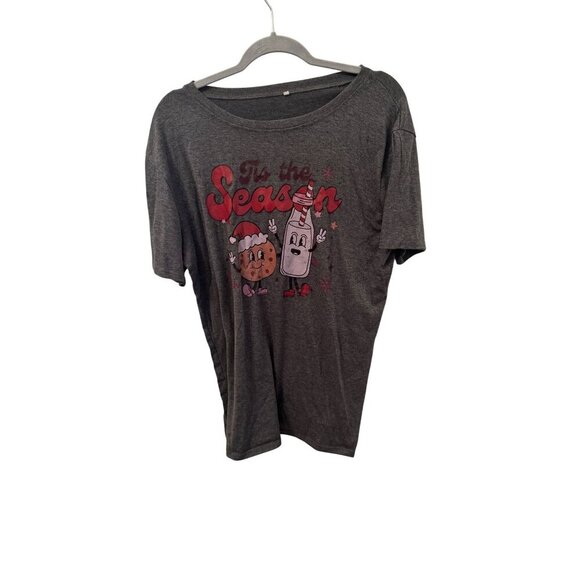 Tis the season-cookies and milk size xl - Picture 1 of 3